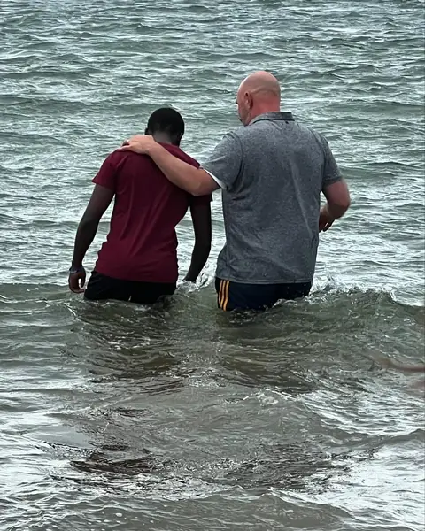 Baptism in the sea