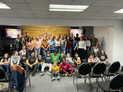 The church family together